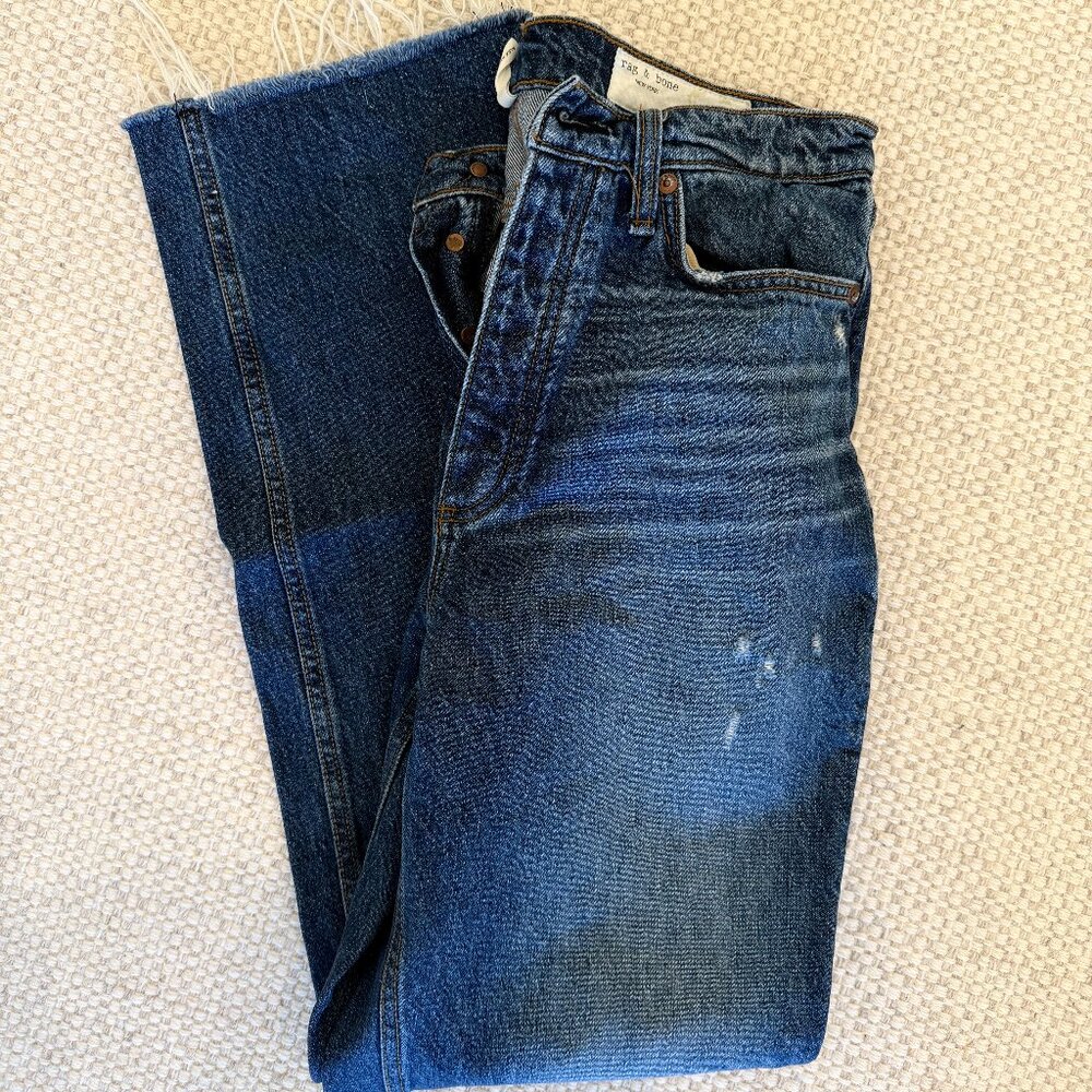 Rag & Bone Alex High Rise Straight Leg Jeans Size 28